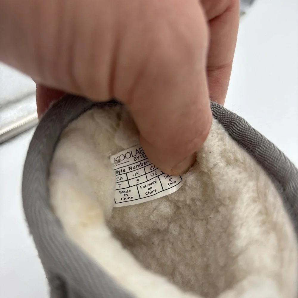 Koolaburra By Ugg Kids' Koola Mini Boots Gray Little Girls Size‎ 7 Shearling